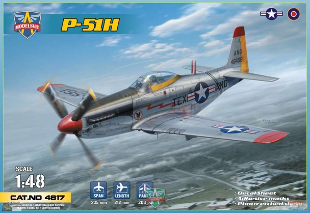 MDV48017 1:48 Modelsvit P-51H Mustang