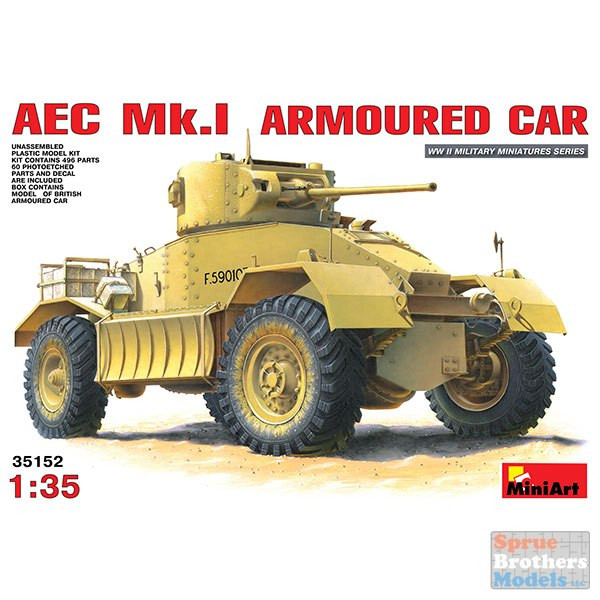 MIA35152 1:35 Miniart AEC Mk.I Armoured Car - Sprue Brothers