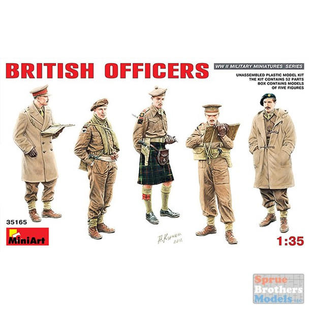 MIA35165 1:35 MiniArt British Officers Figure Set