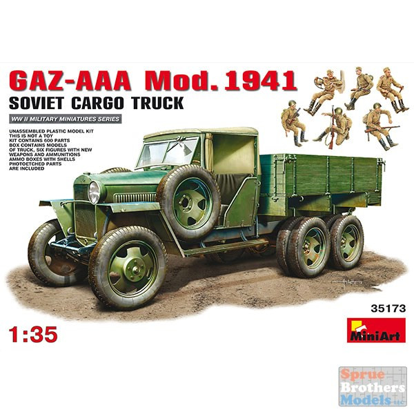 GAZ AAA ロシアトラック 1/35 完全レジンキット MIA35173 1:35 Miniart GAZ-AAA Mod 1941 Soviet Cargo Truck - Sprue