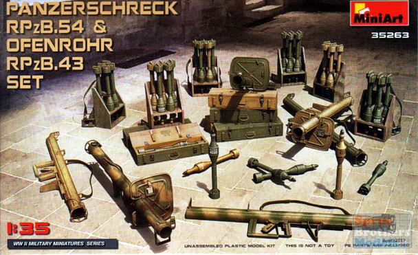 MIA35263 1:35 MiniArt Panzerschreck RPzB.54 & Ofenrohr RPzB.43 Set