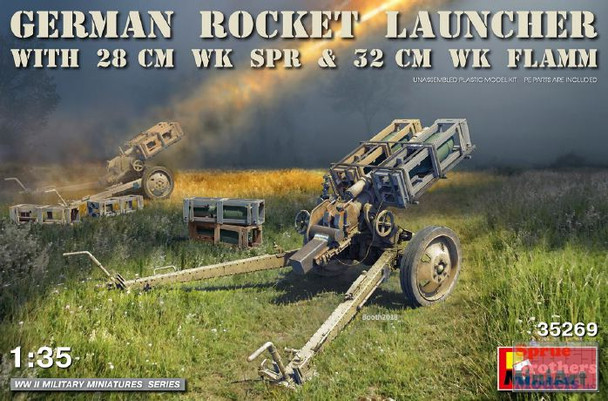 MIA35269 1:35 Miniart German Rocket Launcher with 28cm WK SPR & 32cm WK Flamm