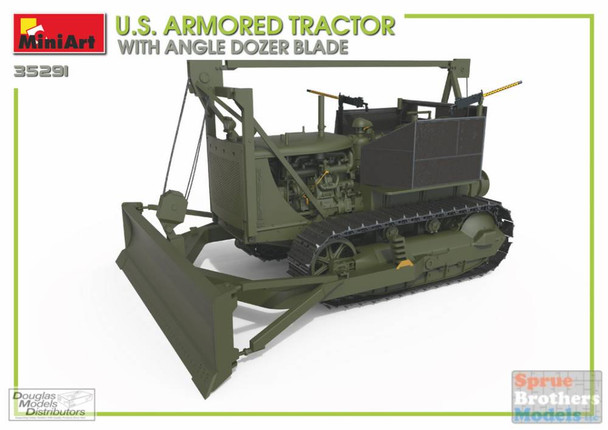 MIA35291 1:35 Miniart US Armored Tractor with Angle Dozer Blade