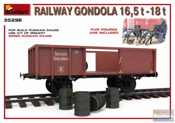 MIA35296 1:35 Miniart Railway Gondola 15.5 - 18t