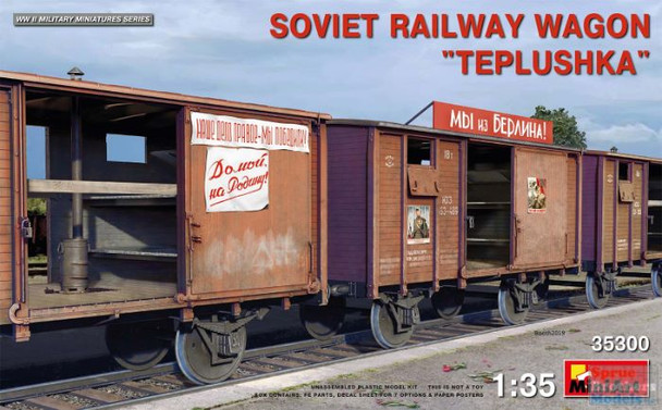 MIA35300 1:35 Miniart Soviet Railway Wagon 'Teplushka'