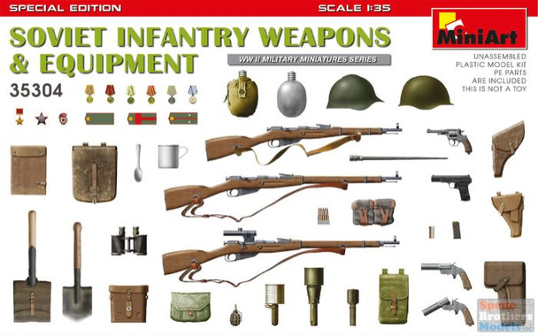 MIA35304 1:35 Miniart Soviet Infantry Weapons & Equipment