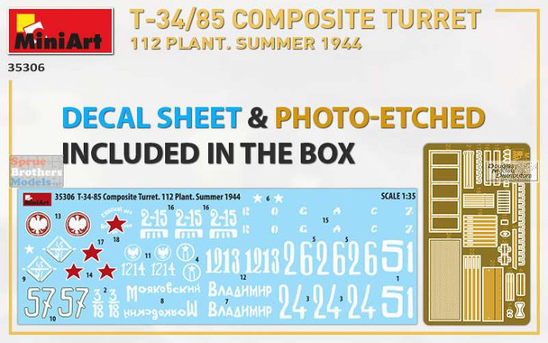 MIA35306 1:35 Miniart T-34/85 Composite Turret 112 Plant Summer 1944