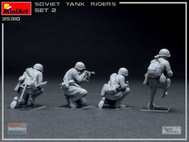 MIA35310 1:35 MiniArt Soviet Infantry Tank Riders Figure Set 2