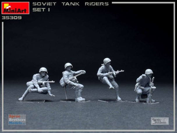 MIA35309 1:35 MiniArt Soviet Infantry Tank Riders Figure Set 1