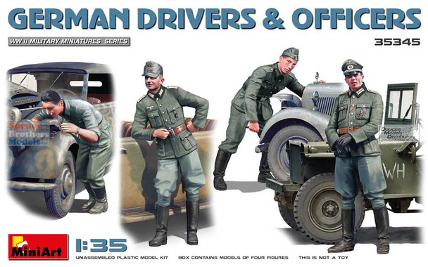MIA35345 1:35 MiniArt German Drivers & Officers Figure Set