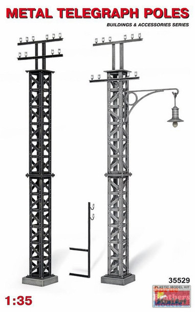 MIA35529 1:35 MiniArt Metal Telegraph Poles