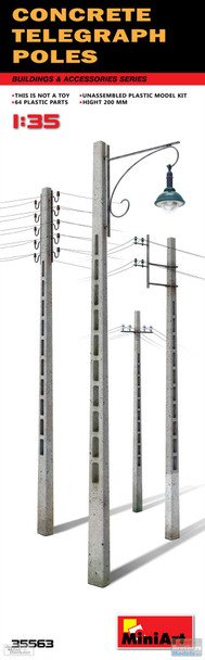MIA35563 1:35 MiniArt Concrete Telegraph Poles