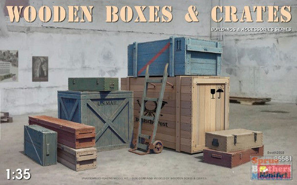 MIA35581 1:35 Miniart Wooden Boxes & Crates