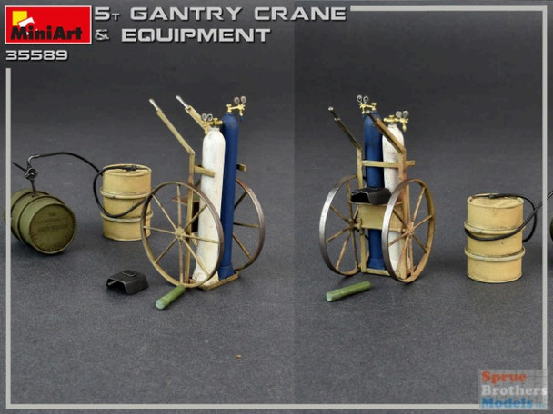 MIA35589 1:35 Miniart 5 Ton Gantry Crane & Equipment