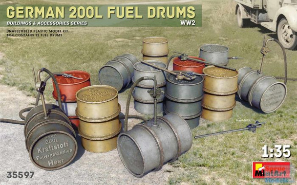 MIA35597 1:35 Miniart German 200L Fuel Drums
