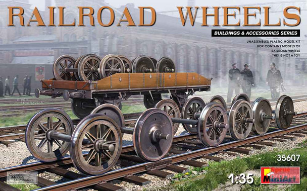 MIA35607 1:35 MiniArt Railroad Wheels