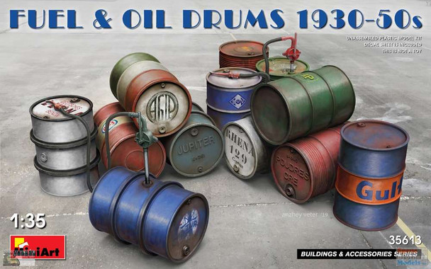 MIA35613 1:35 MiniArt Fuel & Oil Drums 1930-50s