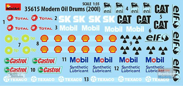 MIA35615 1:35 MiniArt Modern Oil Drums 200L