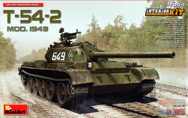 MIA37004 1:35 Miniart T-54-2 Mod 1949 Medium Tank (Interior Kit)