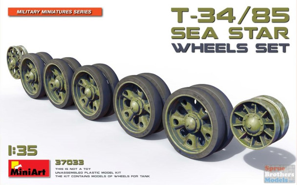 MIA37033 1:35 MiniArt T-34/85 Sea Star Wheels Set