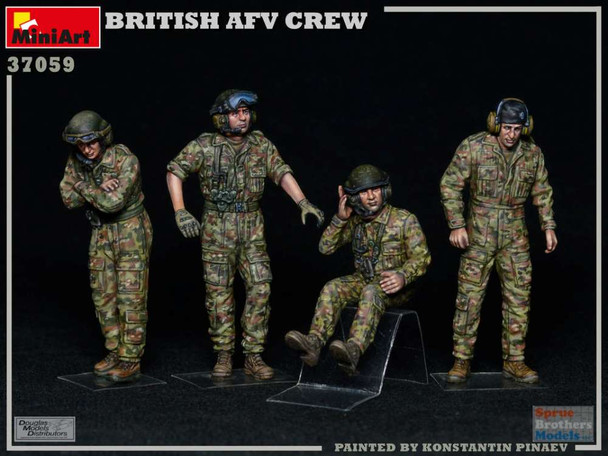 MIA37059 1:35 Miniart Figure Set - British AFV Crew (4 figures)