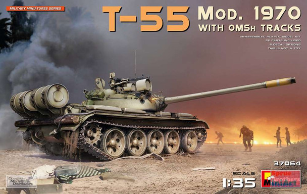 MIA37064 1:35 Miniart T-55 Mod 1970 with OMSH Tracks