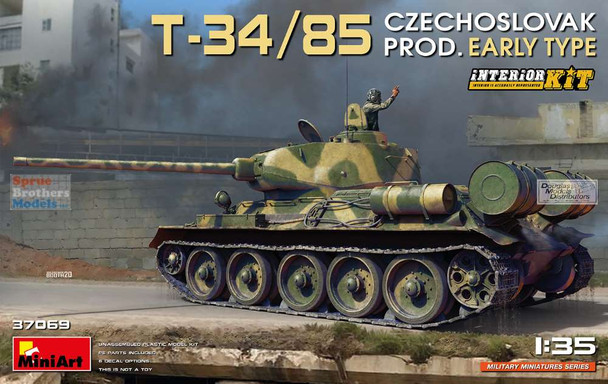 MIA37069 1:35 Miniart T-34/85 Czechoslovak Production Early Type [Interior kit]