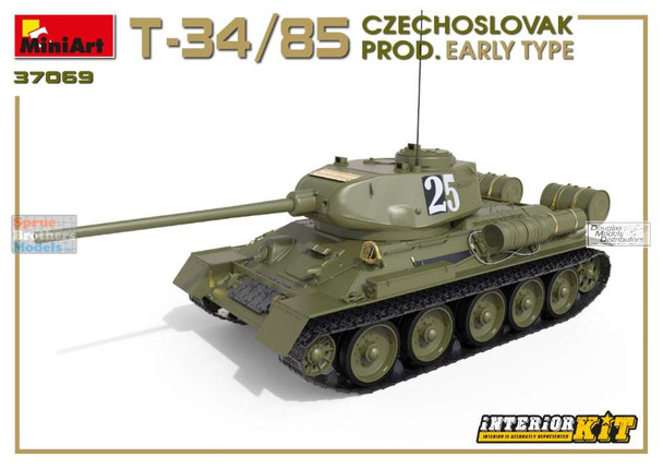 MIA37069 1:35 Miniart T-34/85 Czechoslovak Production Early Type [Interior kit]
