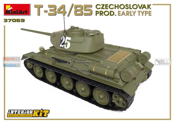 MIA37069 1:35 Miniart T-34/85 Czechoslovak Production Early Type [Interior kit]