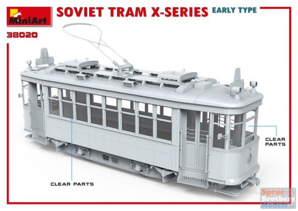 MIA38020 1:35 Miniart Soviet Tram X-Series Early Type