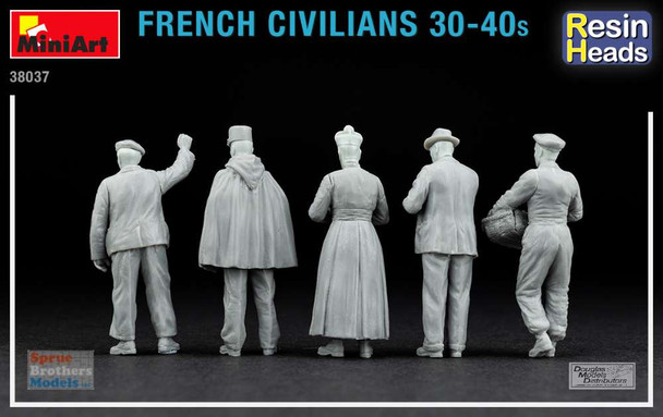 MIA38037 1:35 MiniArt French Civilians 1930-40s Figure Set