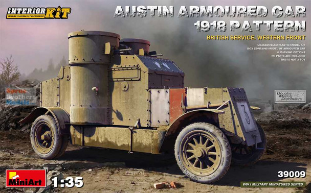 MIA39009 1:35 Miniart Austin Armored Car 1918 Pattern British Service Western Front