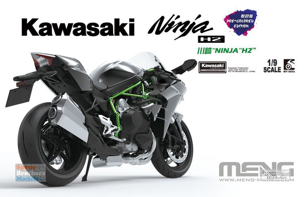 MNGMT002S 1:9 Meng Kawasaki Ninja H2 [Pre-Colored Edition]