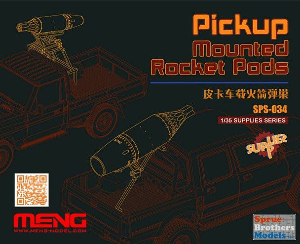 MNGSPS034 1:35 Meng Pickup Mounted Rocket Pods