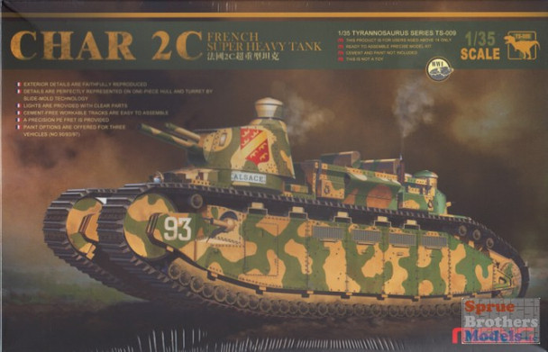 MNGTS009 1:35 Meng Char 2C French Super Heavy WWI Tank