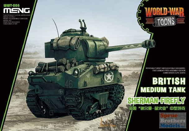 MNGWWT008 Meng World War Toons - British Sherman Firefly