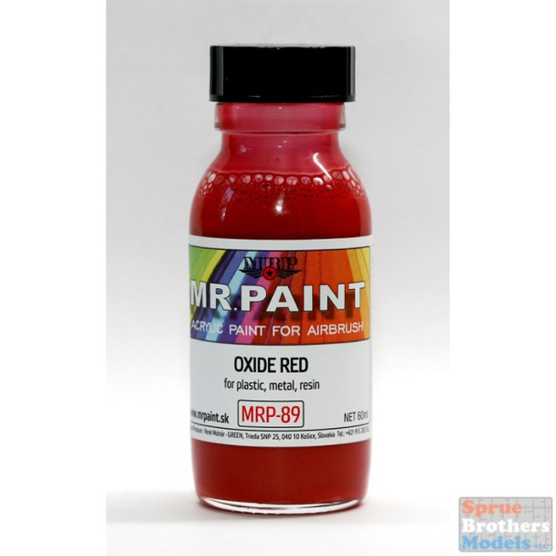 MRP089 MRP/Mr Paint - Fine Surface Primer - Oxide Red 60ml (for Airbrush only)