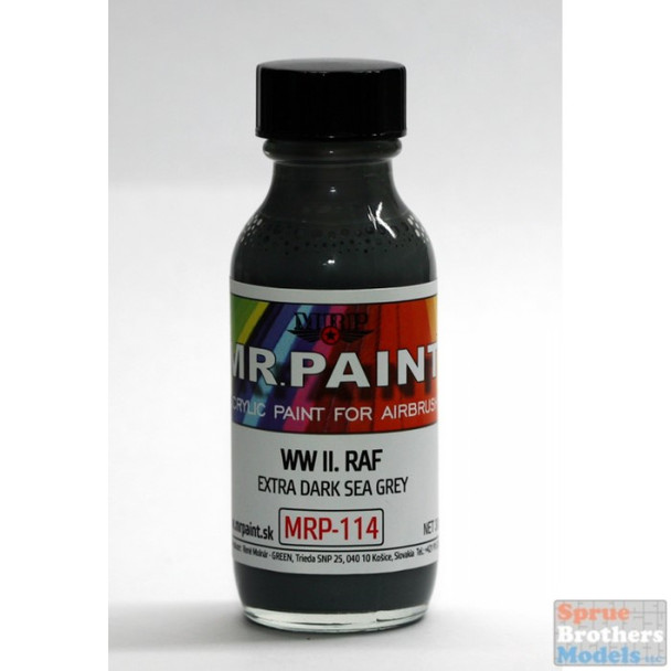 MRP114 MRP/Mr Paint - WW2 RAF Extra Dark Sea Grey BS640 30ml (for Airbrush only)