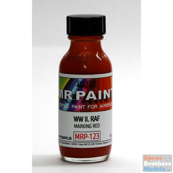 MRP123 MRP/Mr Paint - WW2 RAF Marking Red 30ml (for Airbrush only)