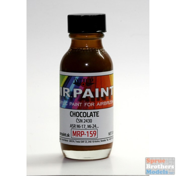 MRP159 MRP/Mr Paint - Chocolate - CSN 2430 30ml (for Airbrush only)