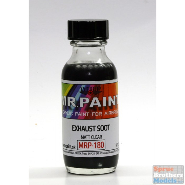 MRP180 MRP/Mr Paint - Exhaust Soot - Matt Clear 30ml  (for Airbrush only)