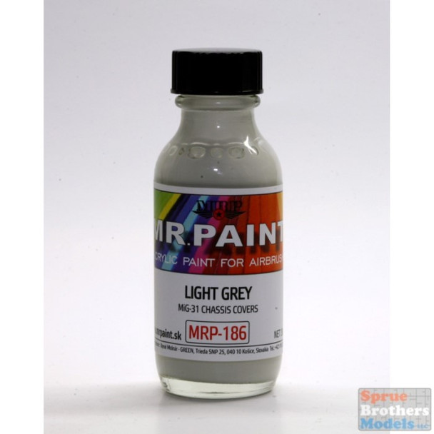 MRP186 MRP/Mr Paint - Light Grey (for MIG-25 and Mig-31 Chassis Covers) 30ml  (for Airbrush only)