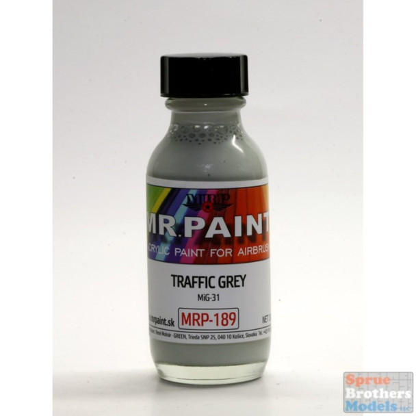 MRP189 MRP/Mr Paint - Traffic Grey (for MIG 25 and MIG 31 overall coat) 30ml  (for Airbrush only)