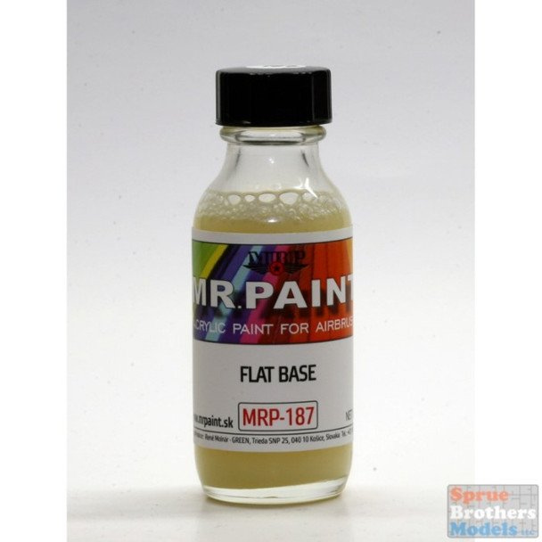 MRP187 MRP/Mr Paint - Flat Base (add max 10% to color) 30ml  (for Airbrush only)