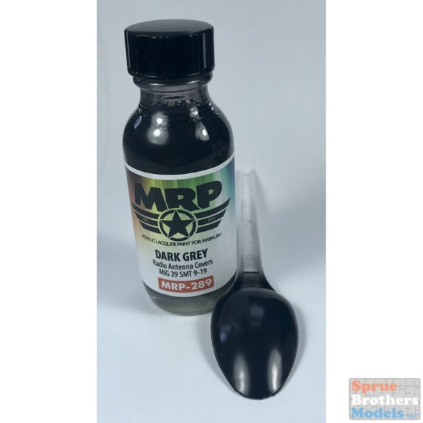 MRP289 MRP/Mr Paint - Dark Grey - Radio Antenna Ciovers (MIG-29 SMT-9-19) 30ml (for Airbrush only)