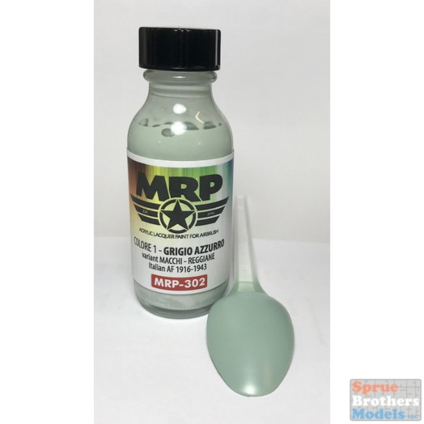 MRP302 MRP/Mr Paint - Colore 1 - Grigio Azzurro - Variant Macchi-Reggiane (Italian AF 1916-43) 30ml (for Airbrush only)