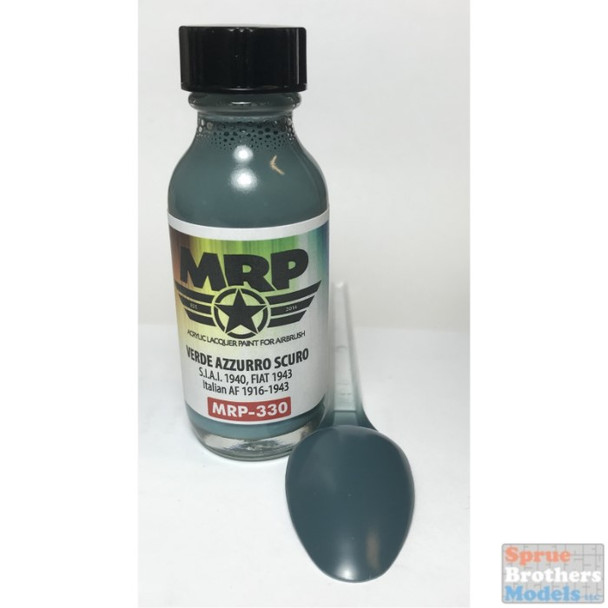 MRP330 MRP/Mr Paint - Verde Azzurro Scuro - S.I.A.I. 1940 FIAT 1943 (Italian AF 1916-43) 30ml (for Airbrush only)