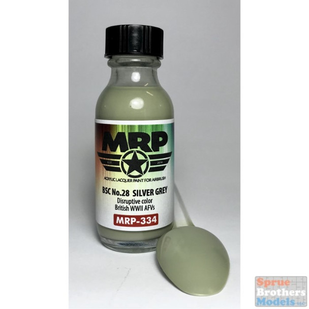MRP334 MRP/Mr Paint - BSC No.28 Silver Grey (British WW2 AFV) 30ml (for Airbrush only)