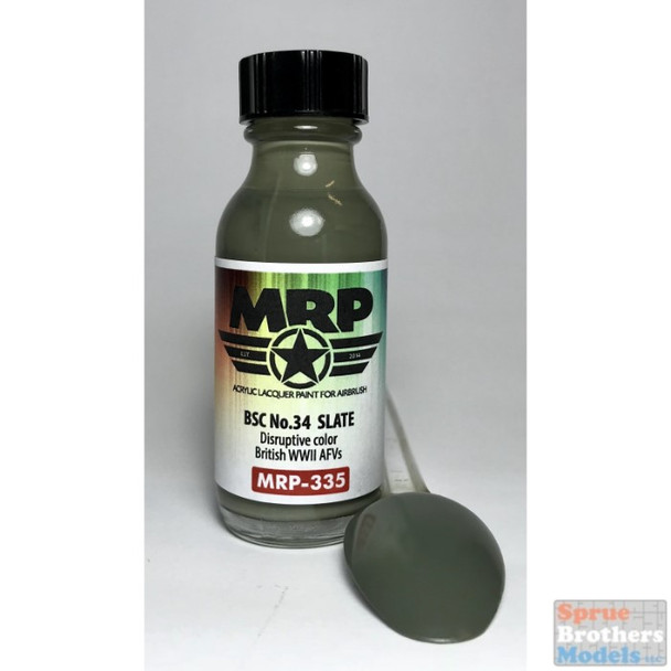 MRP335 MRP/Mr Paint - BSC No.34 Slate (British WW2 AFV) 30ml (for Airbrush only)