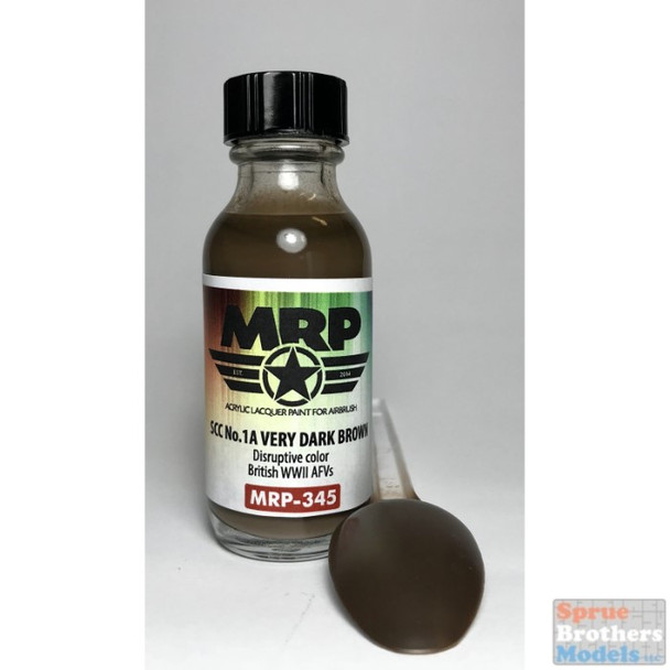 MRP345 MRP/Mr Paint - SCC No.1A Very Dark Brown (British WW2 AFV) 30ml (for Airbrush only)